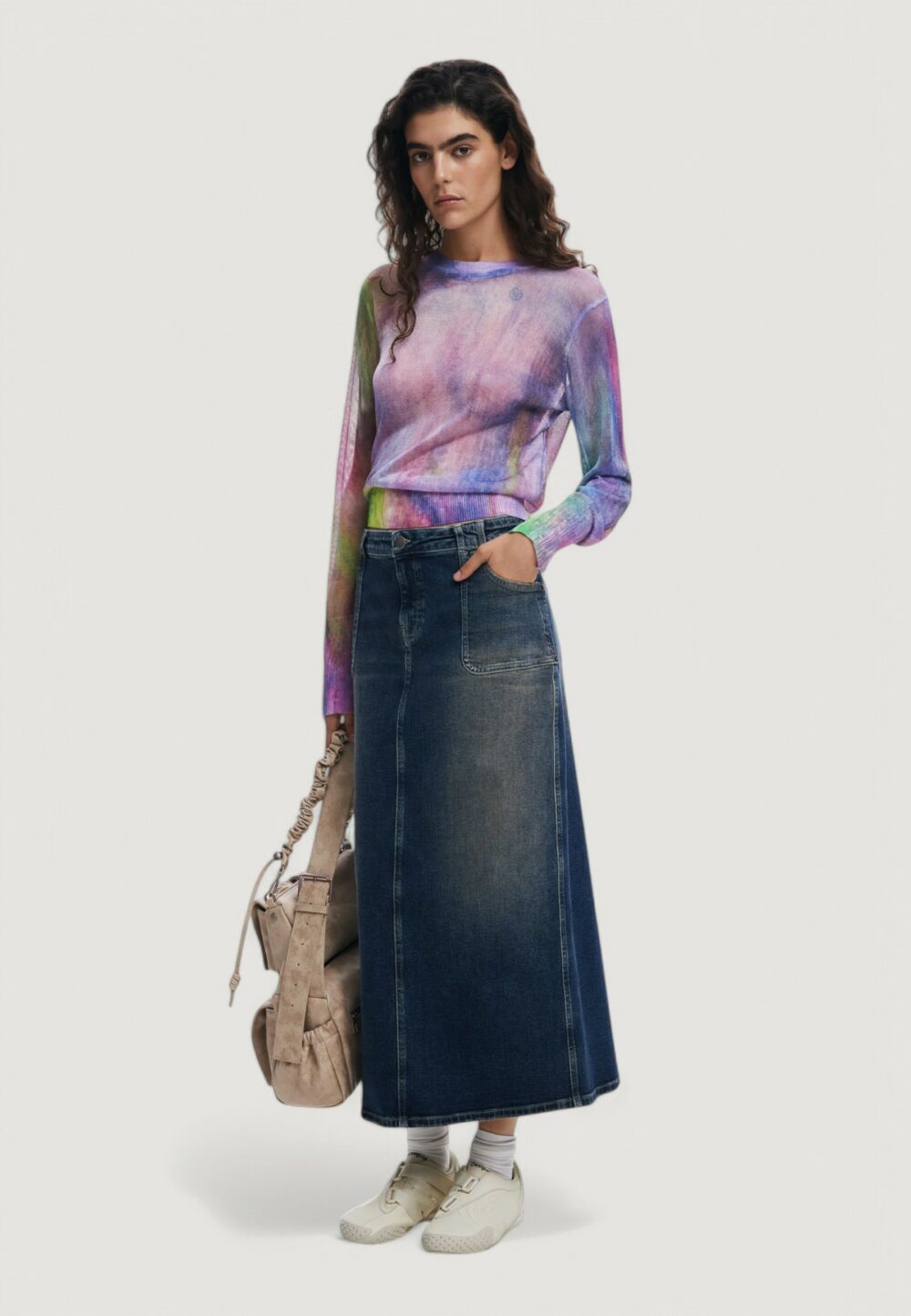 Maglia Desigual jers_bogen Lilla - Foto 2