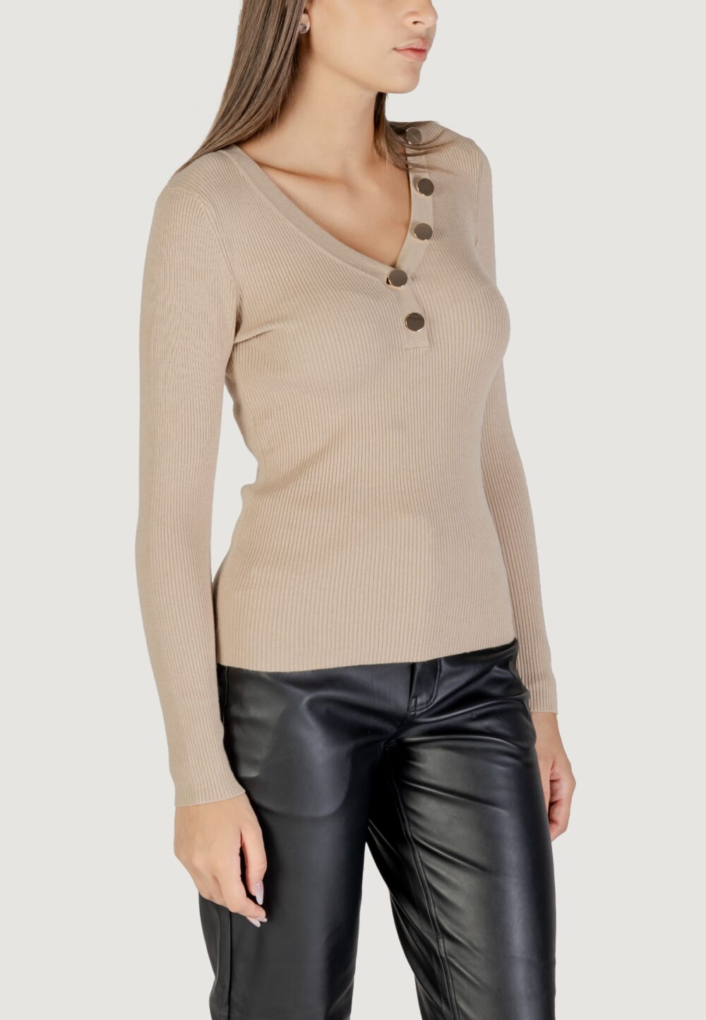 Maglia Morgan De Toi Beige - Foto 3