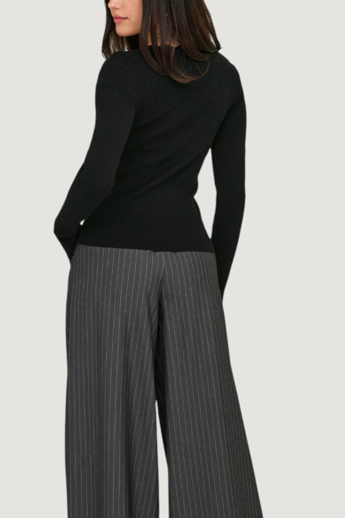 Maglione Jacqueline de Yong jdynanna scallop l/s u-neck pullover knt Nero