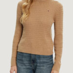 Maglione Tommy Hilfiger co cable fine gg c-n Beige scuro - Foto 1