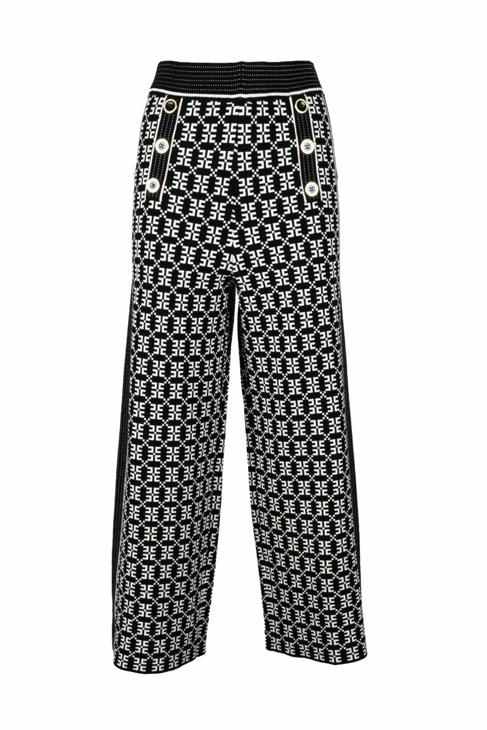 Pantaloni regular Elisabetta Franchi Nero - Foto 1