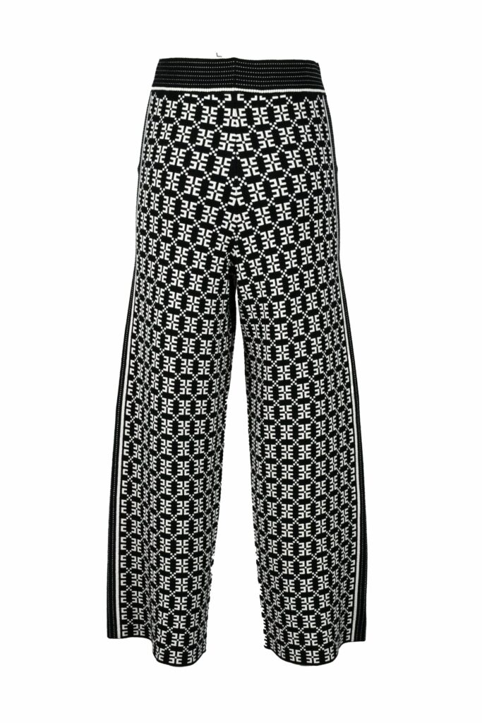 Pantaloni regular Elisabetta Franchi  Nero