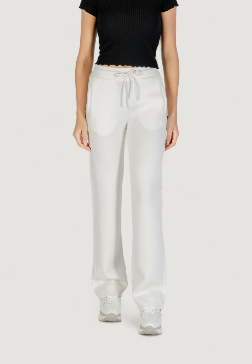 Pantaloni regular Guess Active brenda scuba straight leg pant Panna - Foto 1