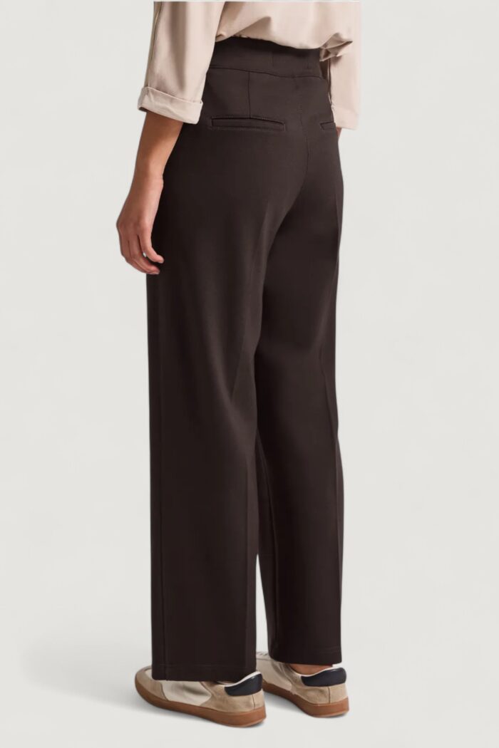 Pantaloni regular Street One front pocket straight leg hw punto di roma Cioccolato