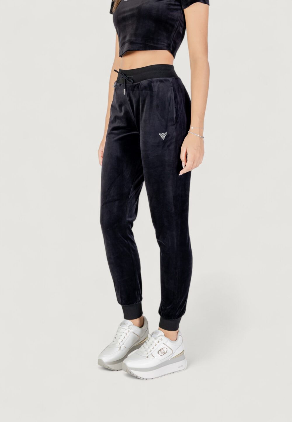 Pantaloni sportivi Guess Active couture jogger pants Nero - Foto 3