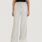 Pantaloni sportivi Guess Active 3d peony wide leng pants Panna - Foto 1