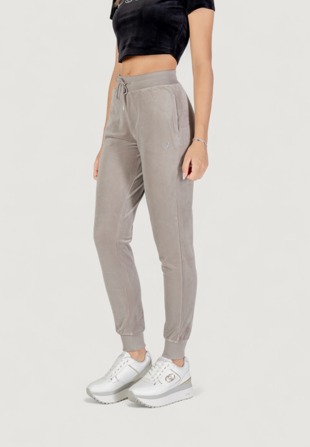 Pantaloni sportivi Guess Active couture jogger pants Taupe - Foto 3