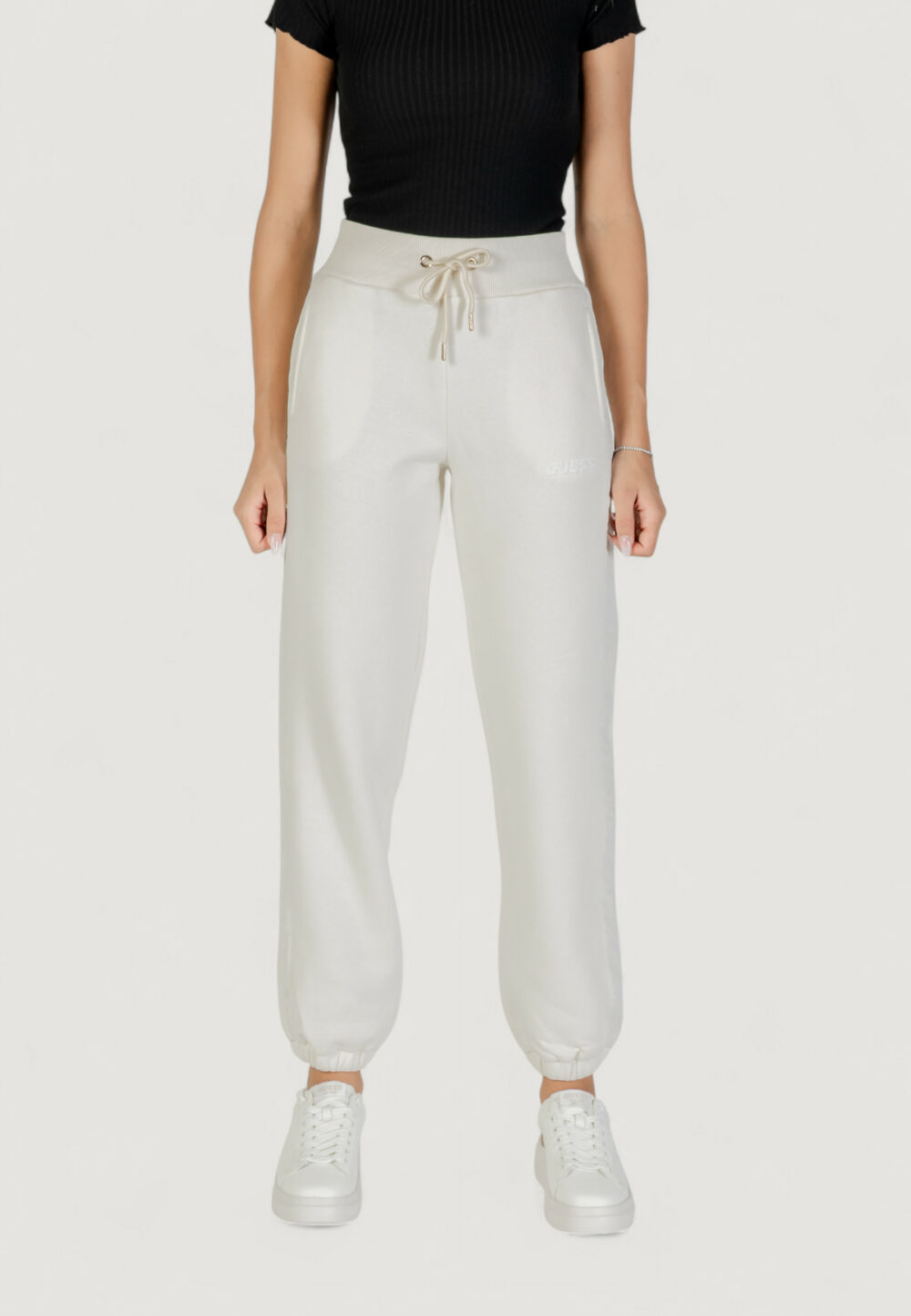 Pantaloni sportivi Guess Active aelia jogger Bianco - Foto 1