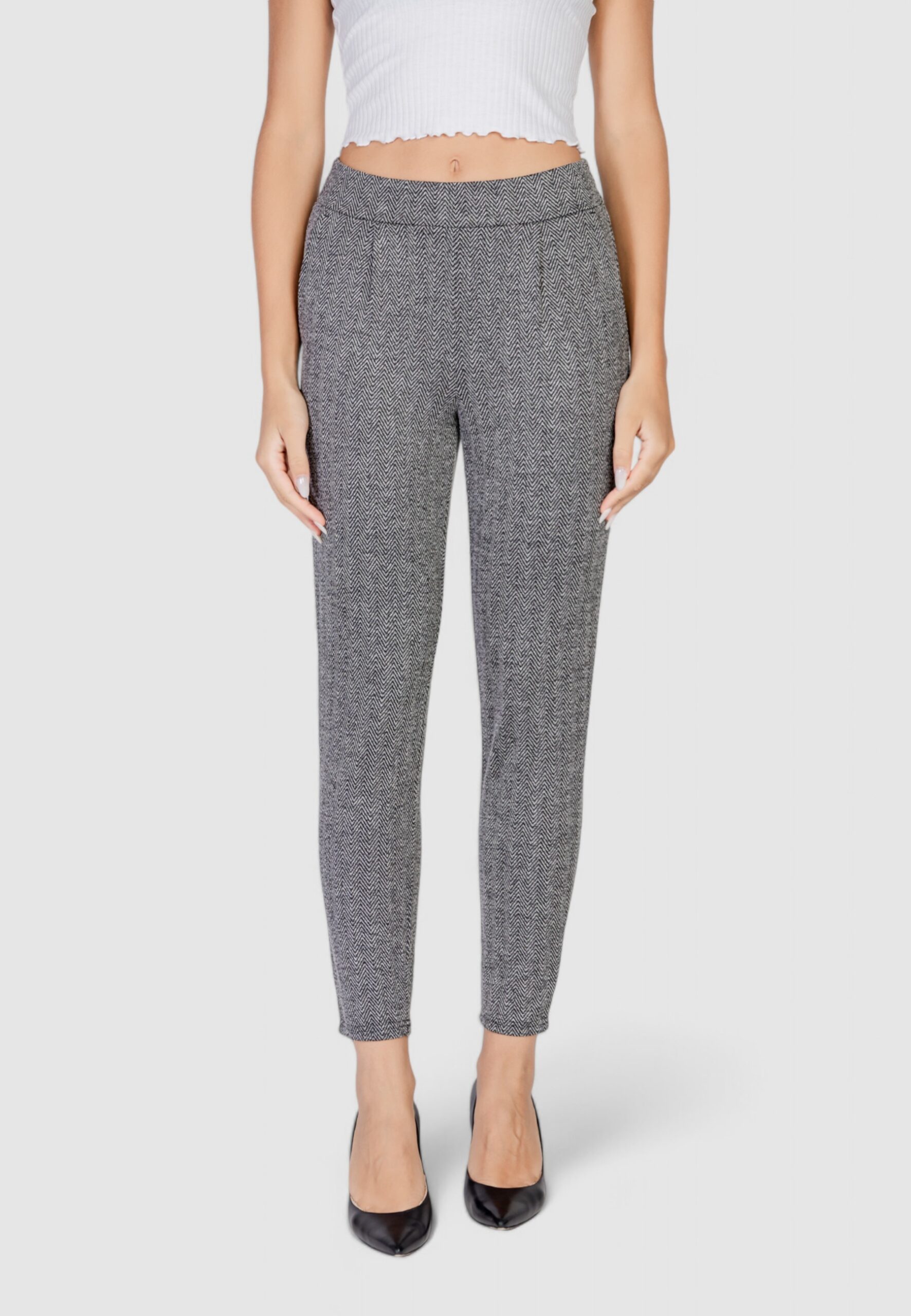 Pantaloni skinny ICHI ihkate jacquard pa8 Nero - Foto 1