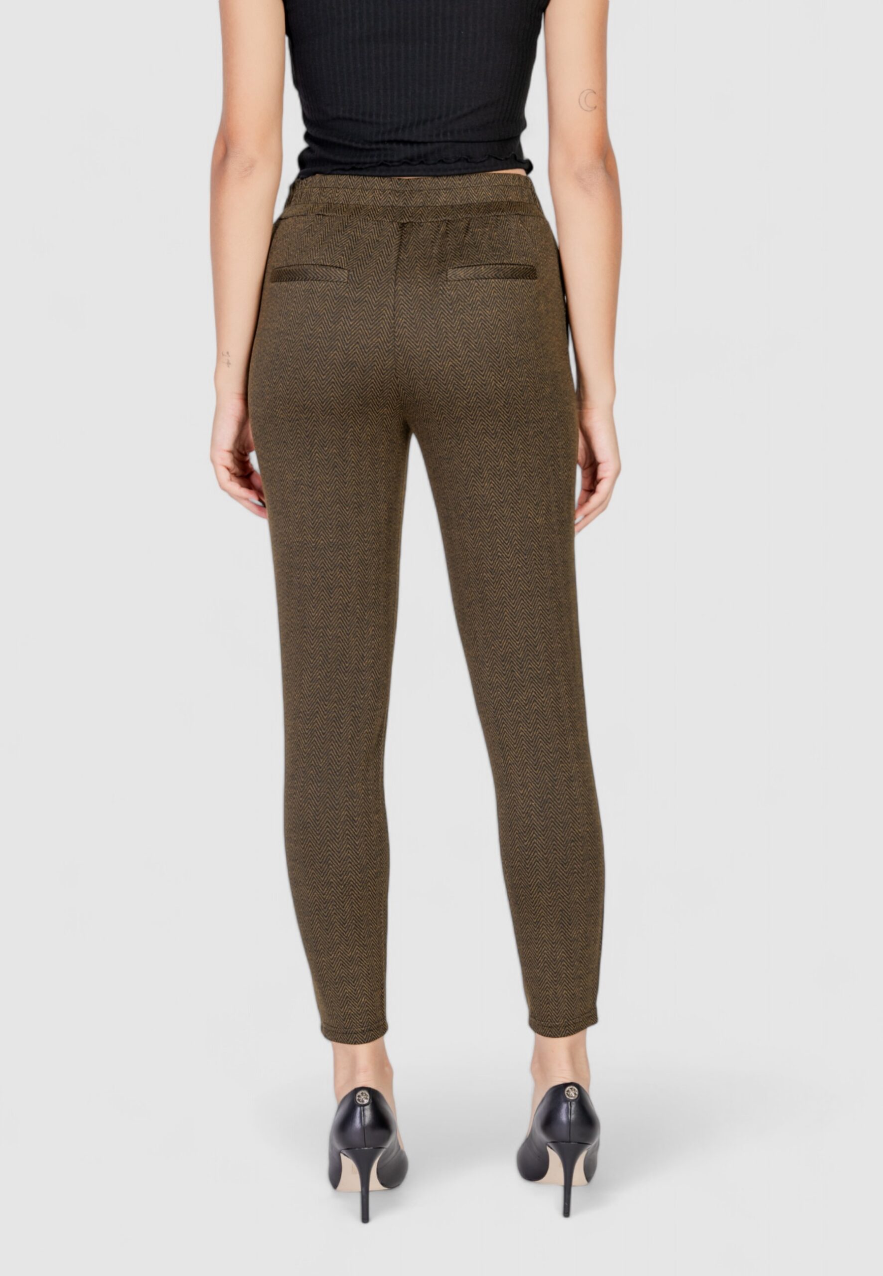 Pantaloni skinny ICHI ihkate jacquard pa8 Verde Oliva - Foto 4