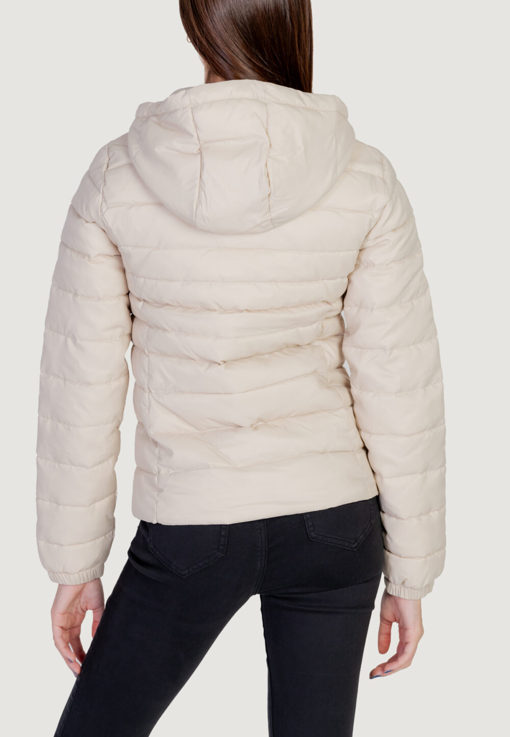 Piumino Only onltahoe hood jacket otw noos Beige chiaro - Foto 2