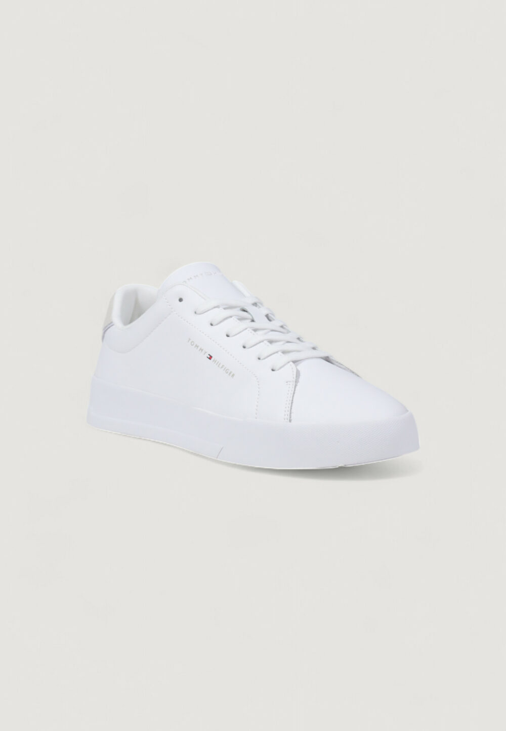 Sneakers Tommy Hilfiger th court lth detail Panna - Foto 2