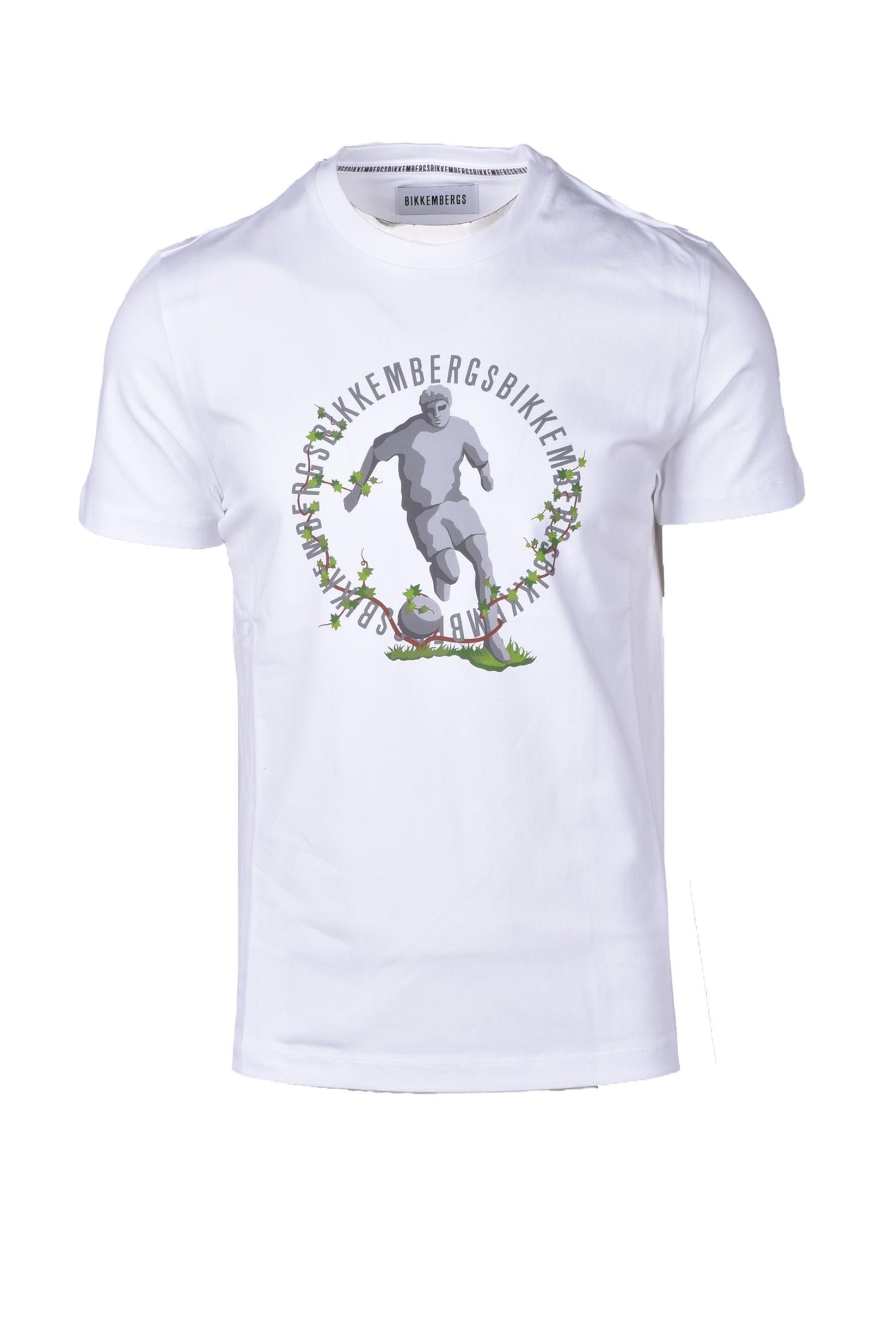 T-shirt BIKKEMBERGS Bianco - Foto 1
