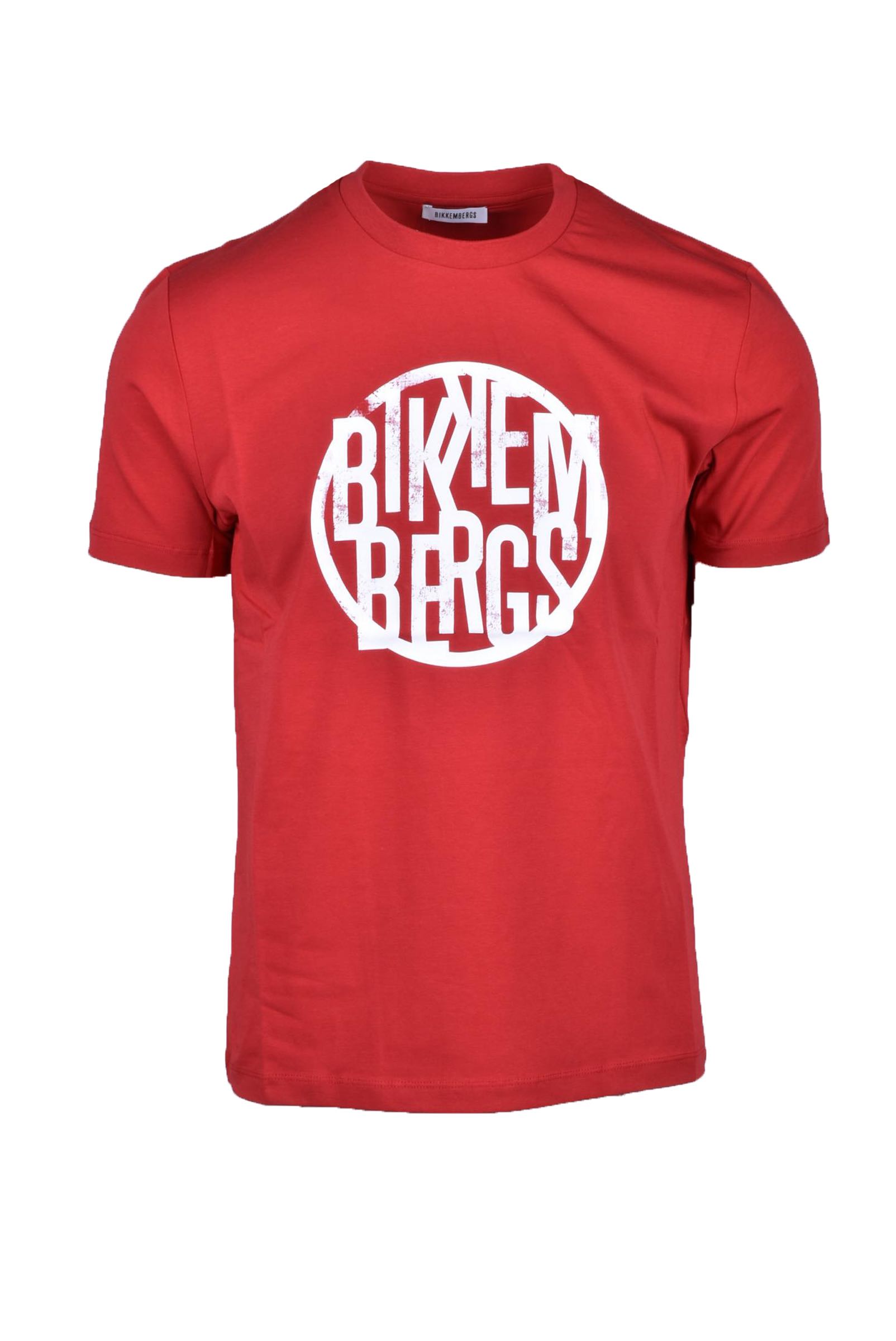 T-shirt BIKKEMBERGS Rosso - Foto 1