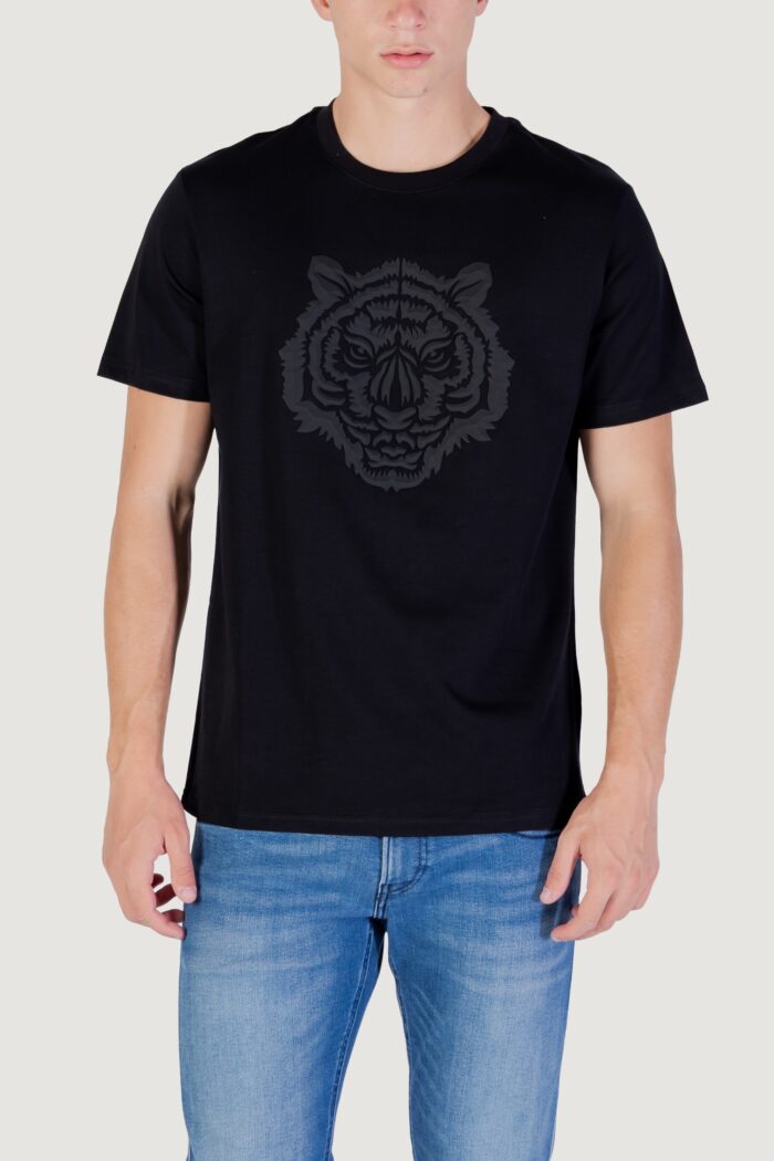 T-shirt Antony Morato stuttgart regular fit with prism shape rubber tiger print Nero