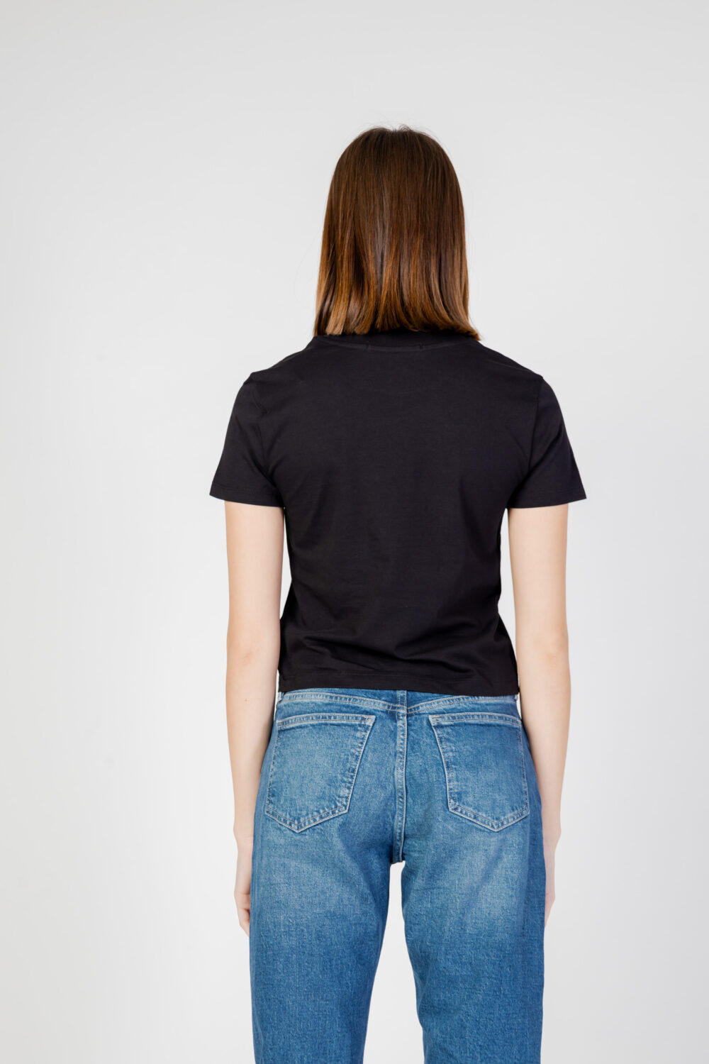 T-shirt Calvin Klein Jeans monologo baby Nero - Foto 3