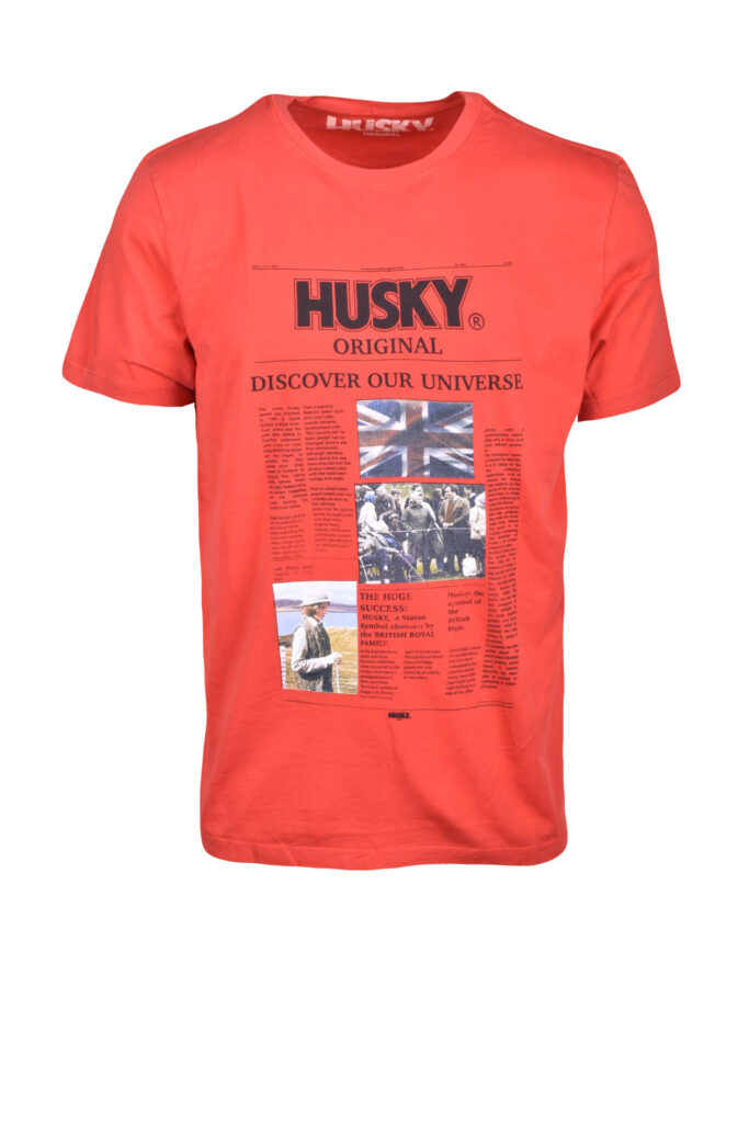 T-shirt HUSKY  Rosso
