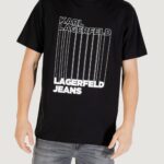 T-shirt Karl Lagerfeld Jeans klj reg barcode tee Nero - Foto 1