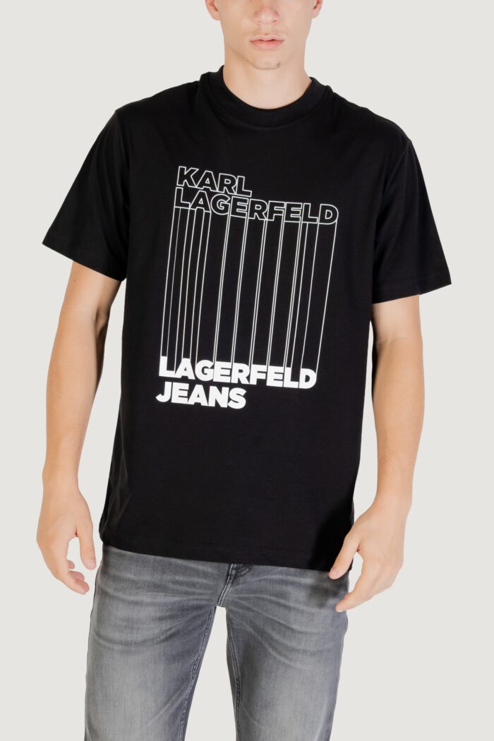 T-shirt Karl Lagerfeld Jeans klj reg barcode tee Nero