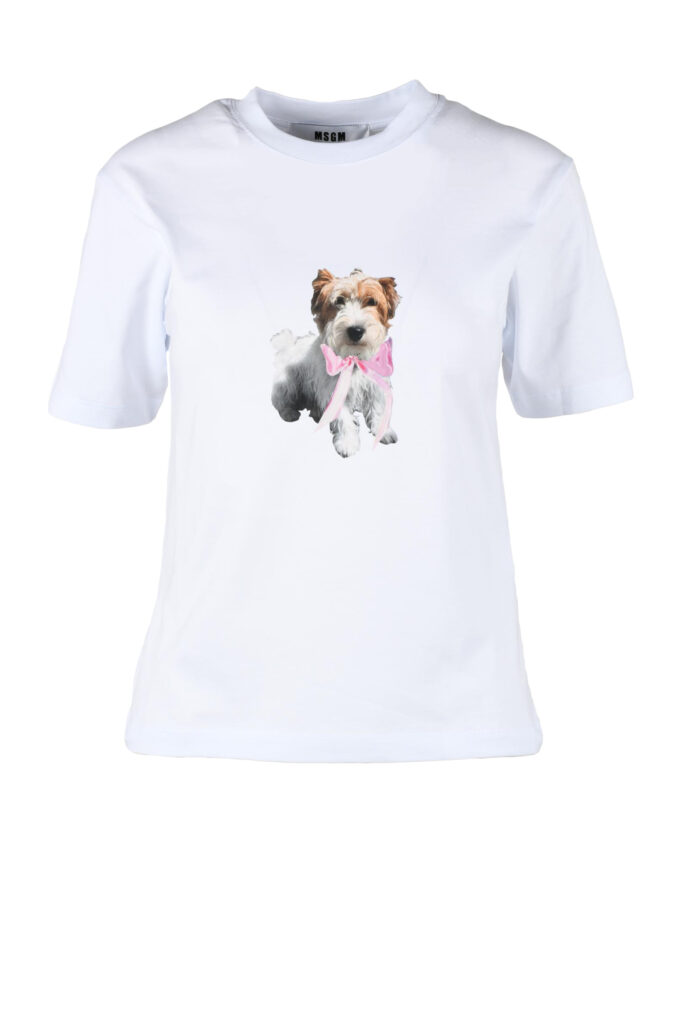 T-shirt MSGM  Bianco