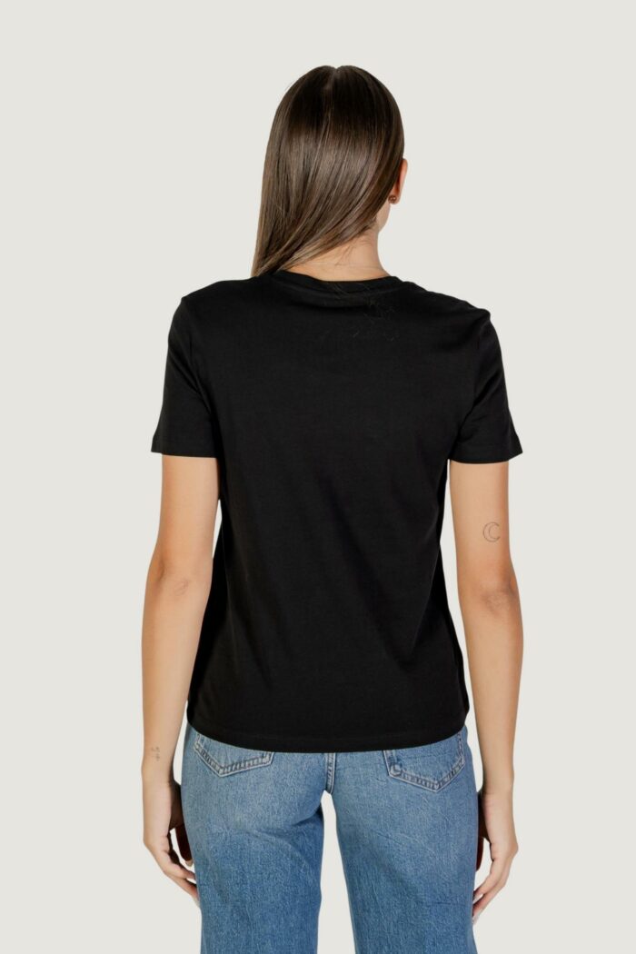 T-shirt Only onlteresa life reg s/s teddy top cs jrs Nero