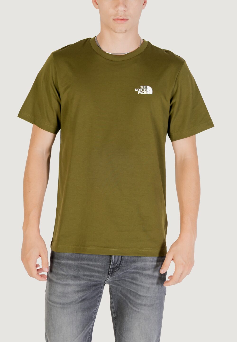 T-shirt THE NORTH FACE m ss simple dome tee Verde Oliva - Foto 1