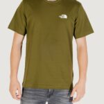 T-shirt THE NORTH FACE m ss simple dome tee Verde Oliva - Foto 1