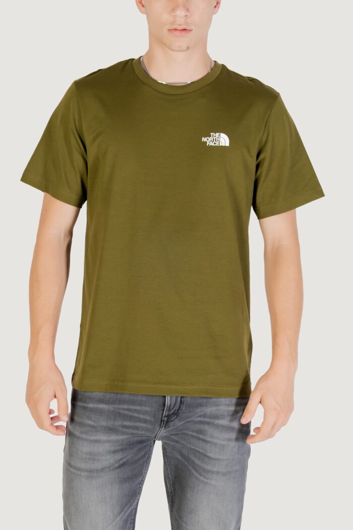 T-shirt THE NORTH FACE m ss simple dome tee Verde Oliva