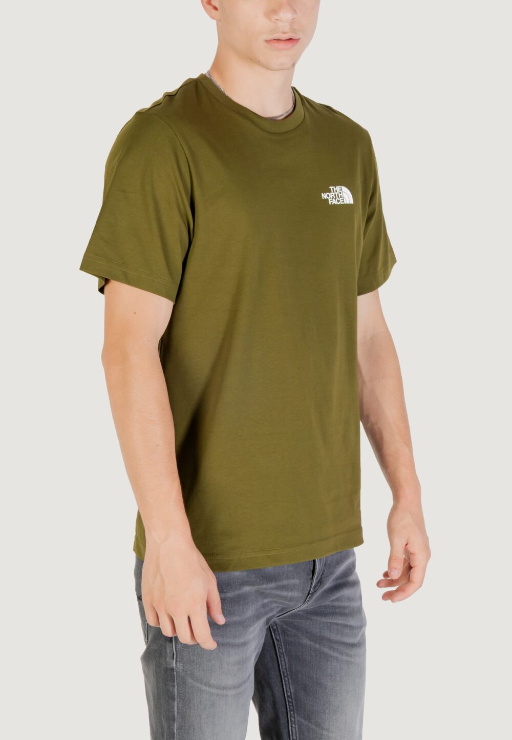 T-shirt THE NORTH FACE m ss simple dome tee Verde Oliva - Foto 3