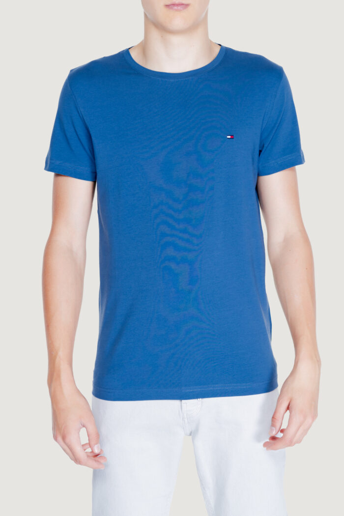 T-shirt Tommy Hilfiger stretch slim fit tee Blu