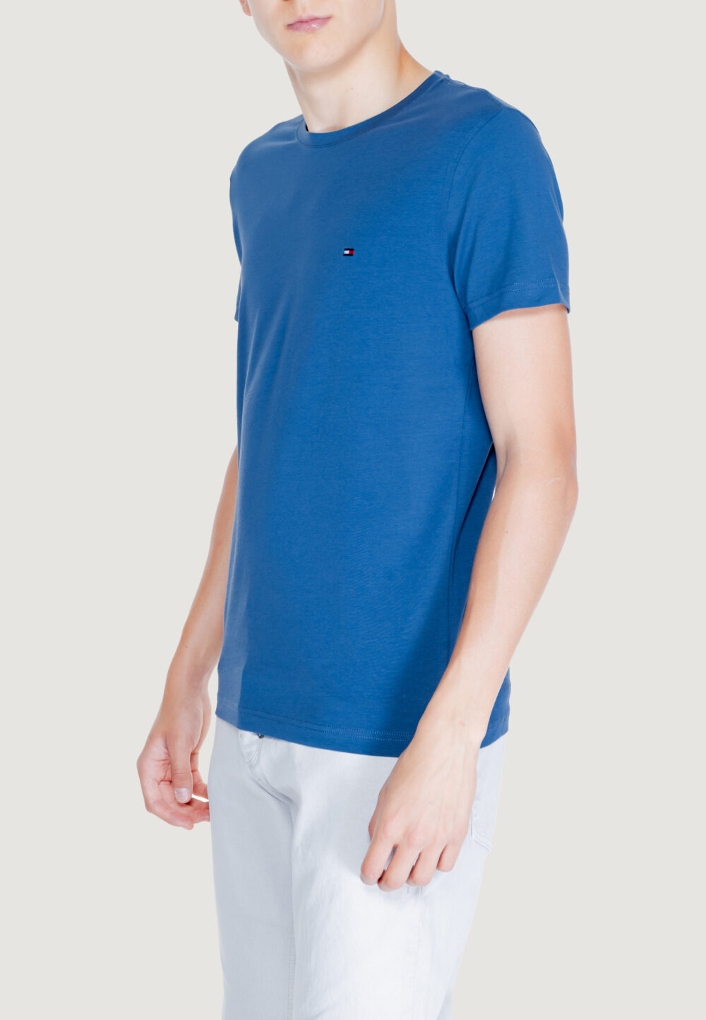 T-shirt Tommy Hilfiger stretch slim fit tee Blu - Foto 3