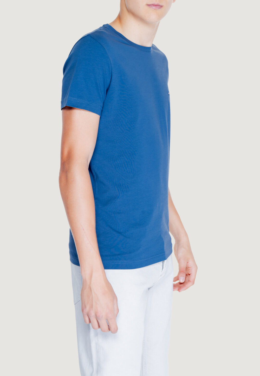 T-shirt Tommy Hilfiger stretch slim fit tee Blu - Foto 4