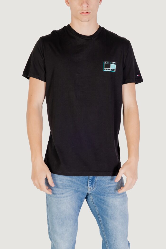 T-shirt Tommy Hilfiger Jeans tjm slim pop color f Nero
