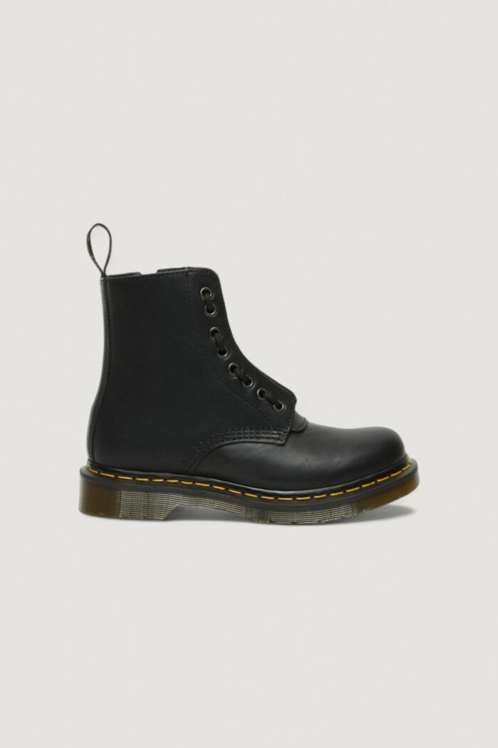 Anfibi Dr. Martens 1460 pascal frnt zip nappa Nero