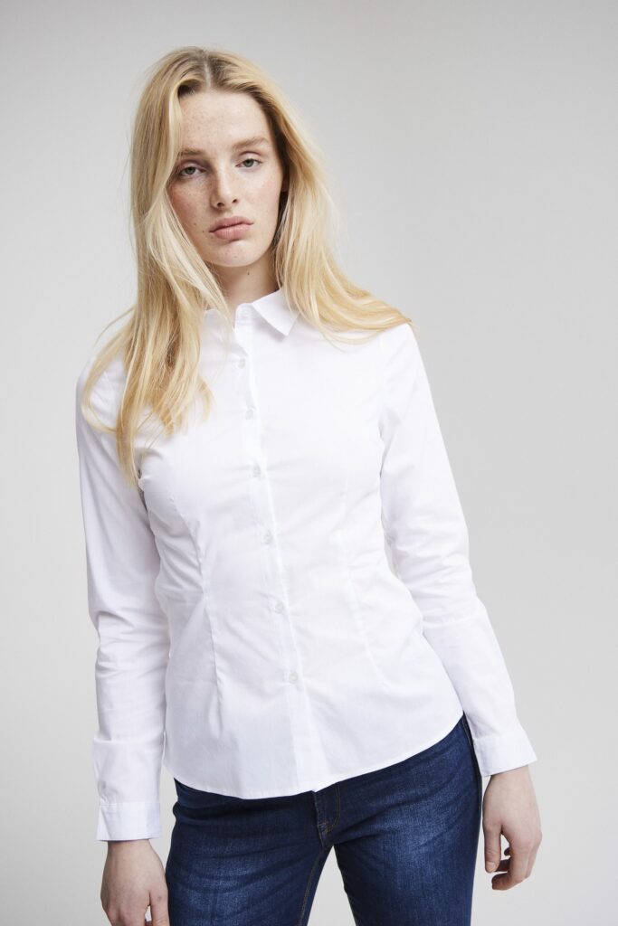 Camicia manica lunga ICHI ihdima sh Bianco