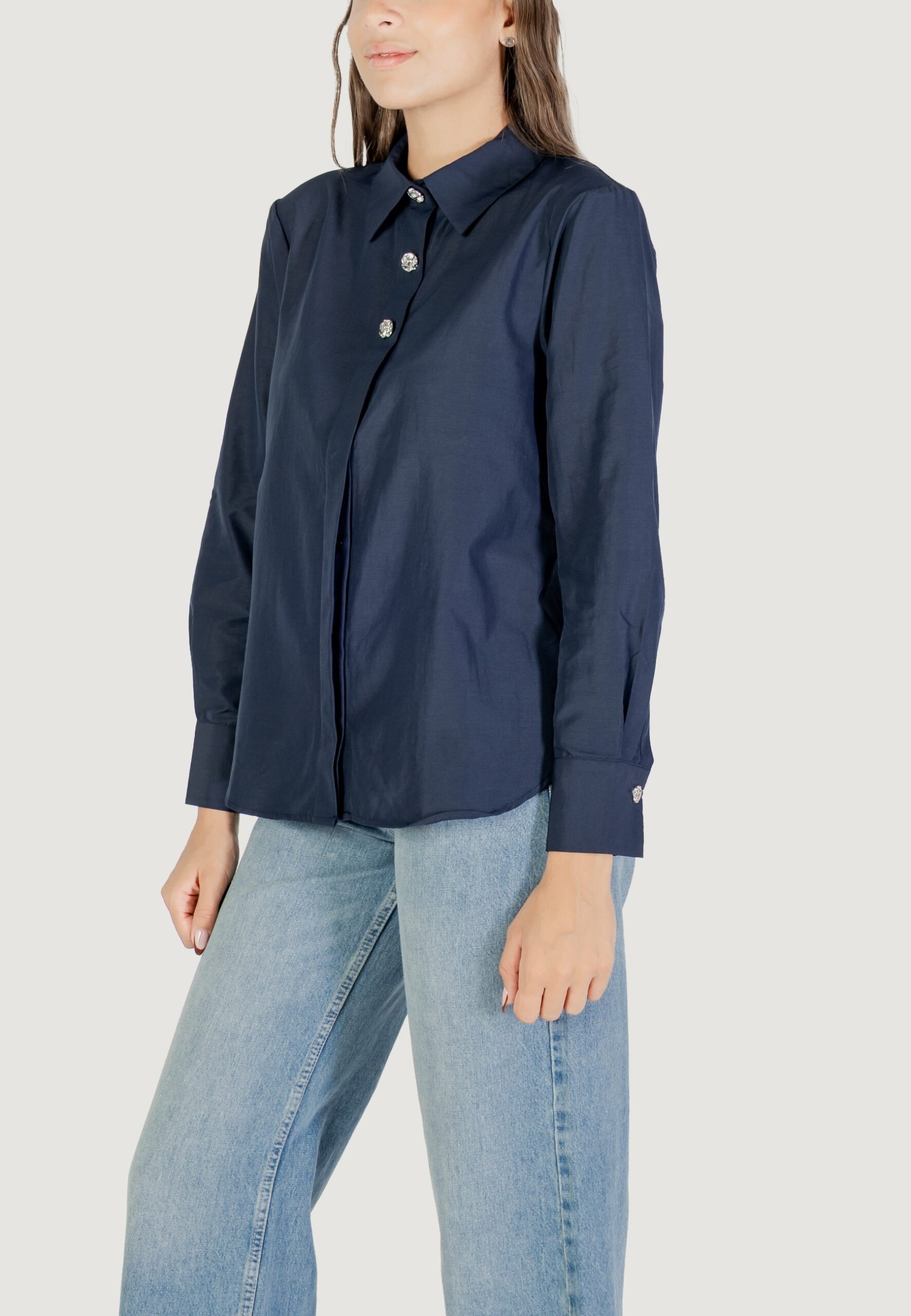 Camicia manica lunga Jacqueline de Yong jdysoho l/s loose button shirt wvn Blue scuro - Foto 2
