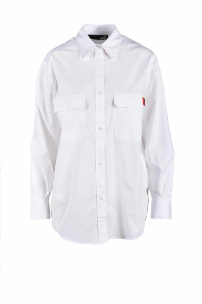 Camicia manica lunga Love Moschino  Bianco