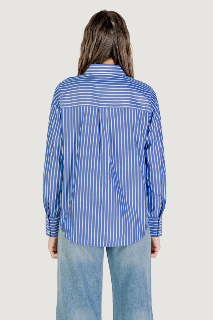 Camicia manica lunga Only onlkaylen ls heart emb shirt wvn Blu Chiaro