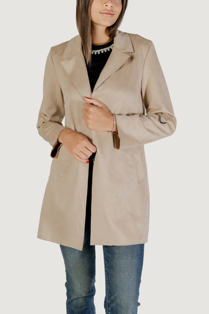 Cappotto Only onljoline faux suede coat life cc otw Beige chiaro