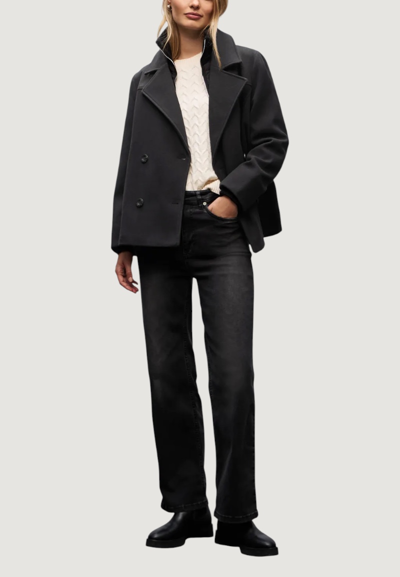 Cappotto Street One caban jkt w Nero - Foto 4