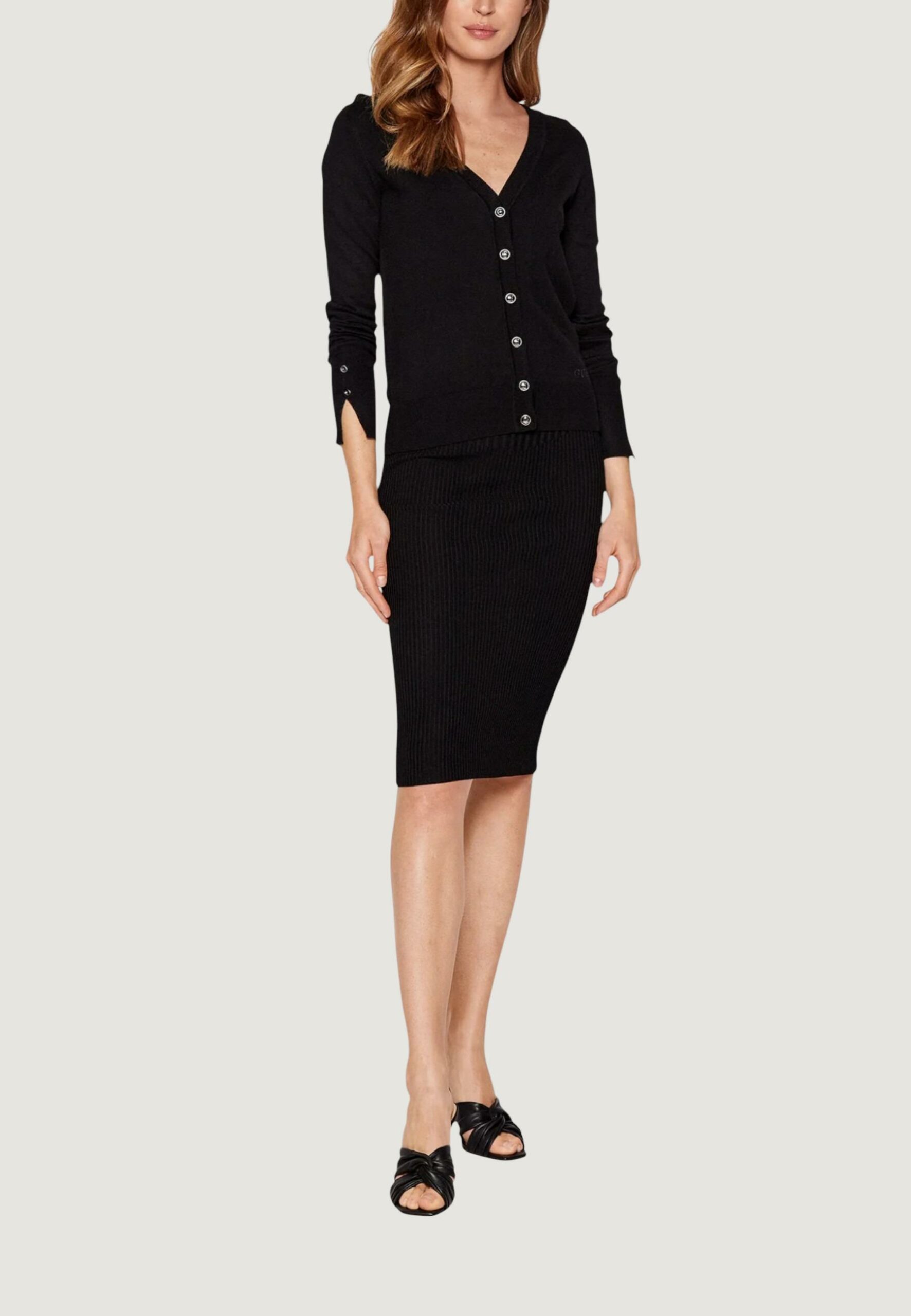 Cardigan Guess zena cardi ls Nero - Foto 2