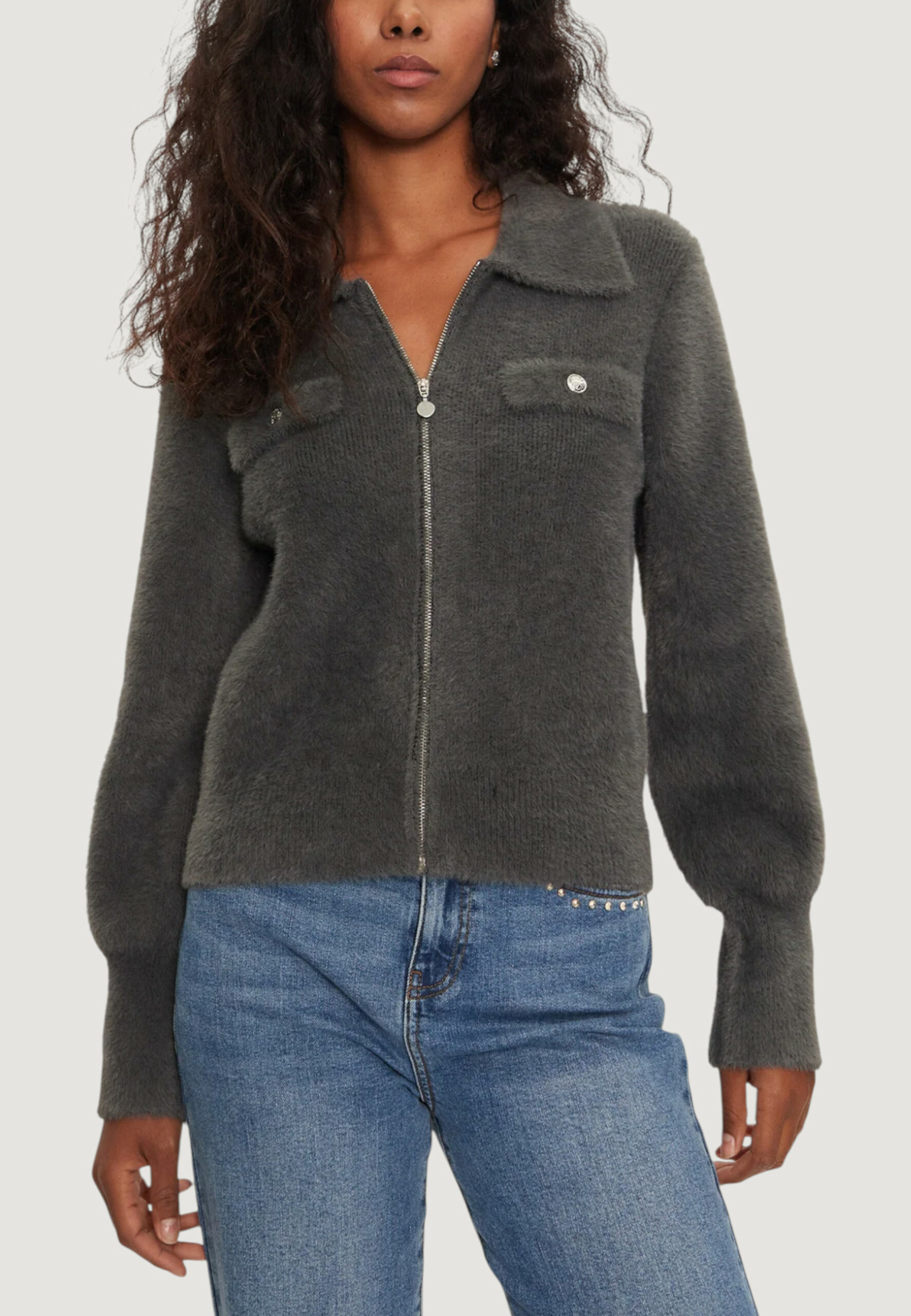 Cardigan Morgan De Toi Grigio - Foto 1