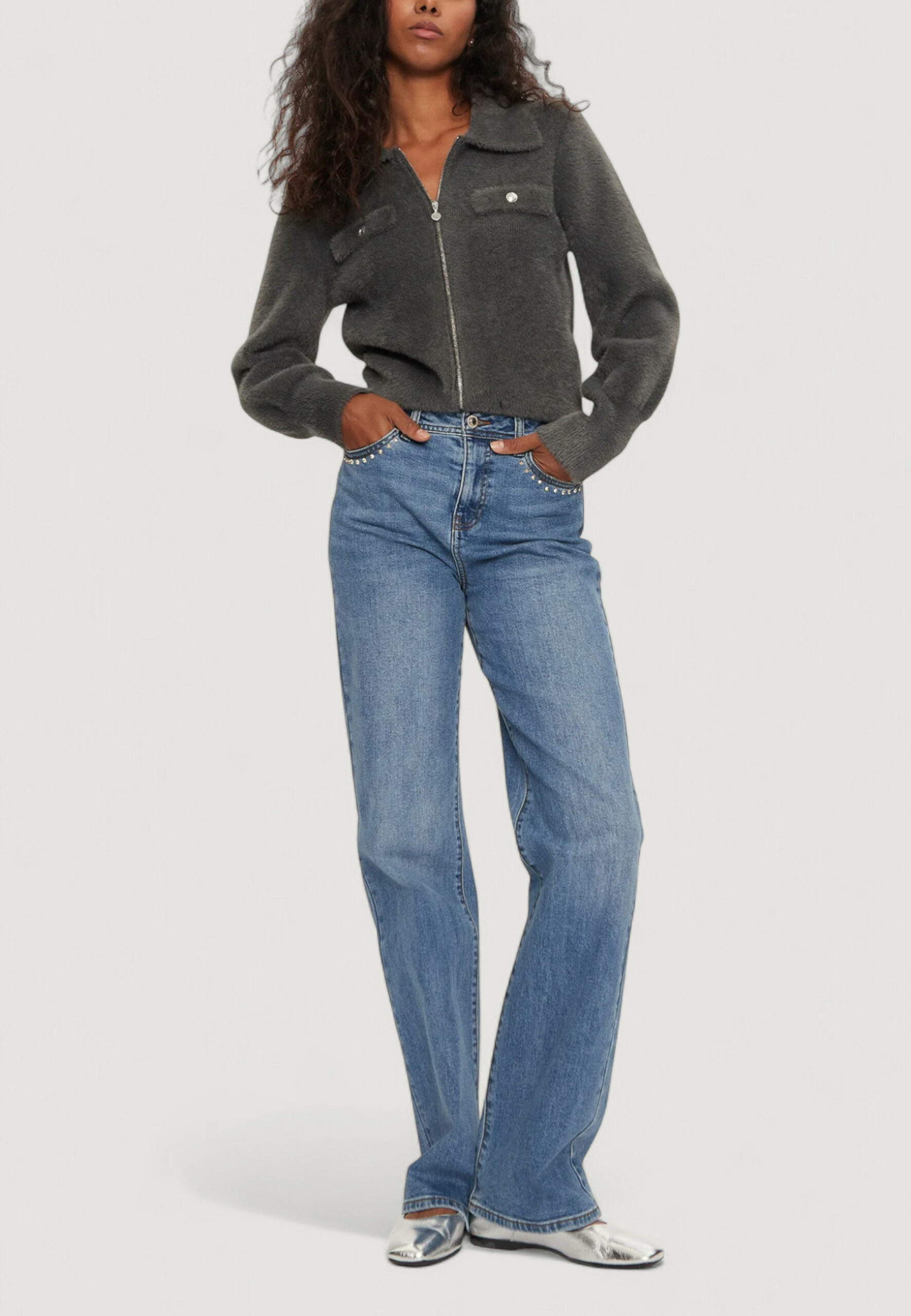 Cardigan Morgan De Toi Grigio - Foto 3