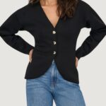 Cardigan Only onlnaomi l/s cardigan swt Nero - Foto 1