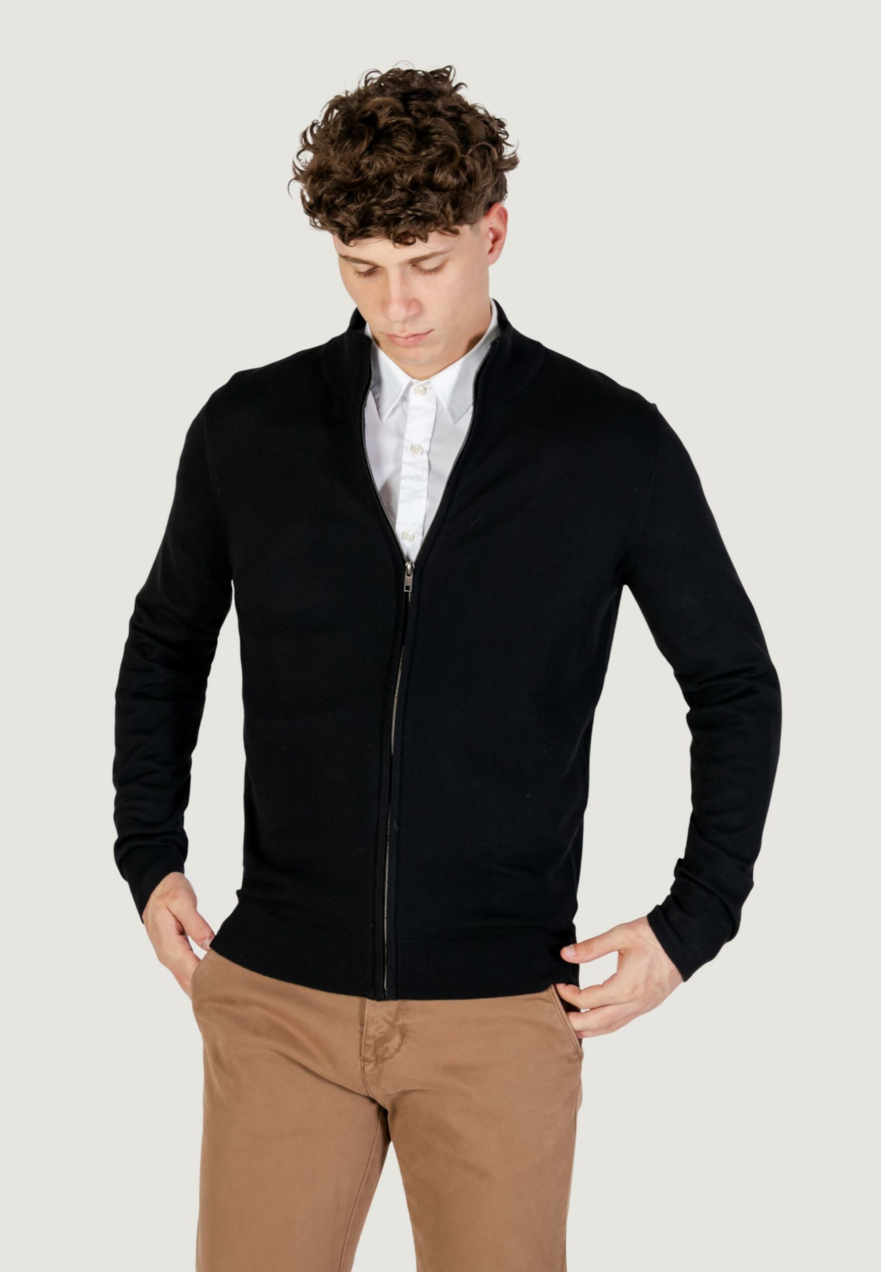 Cardigan YOS pull. full zip Nero - Foto 3