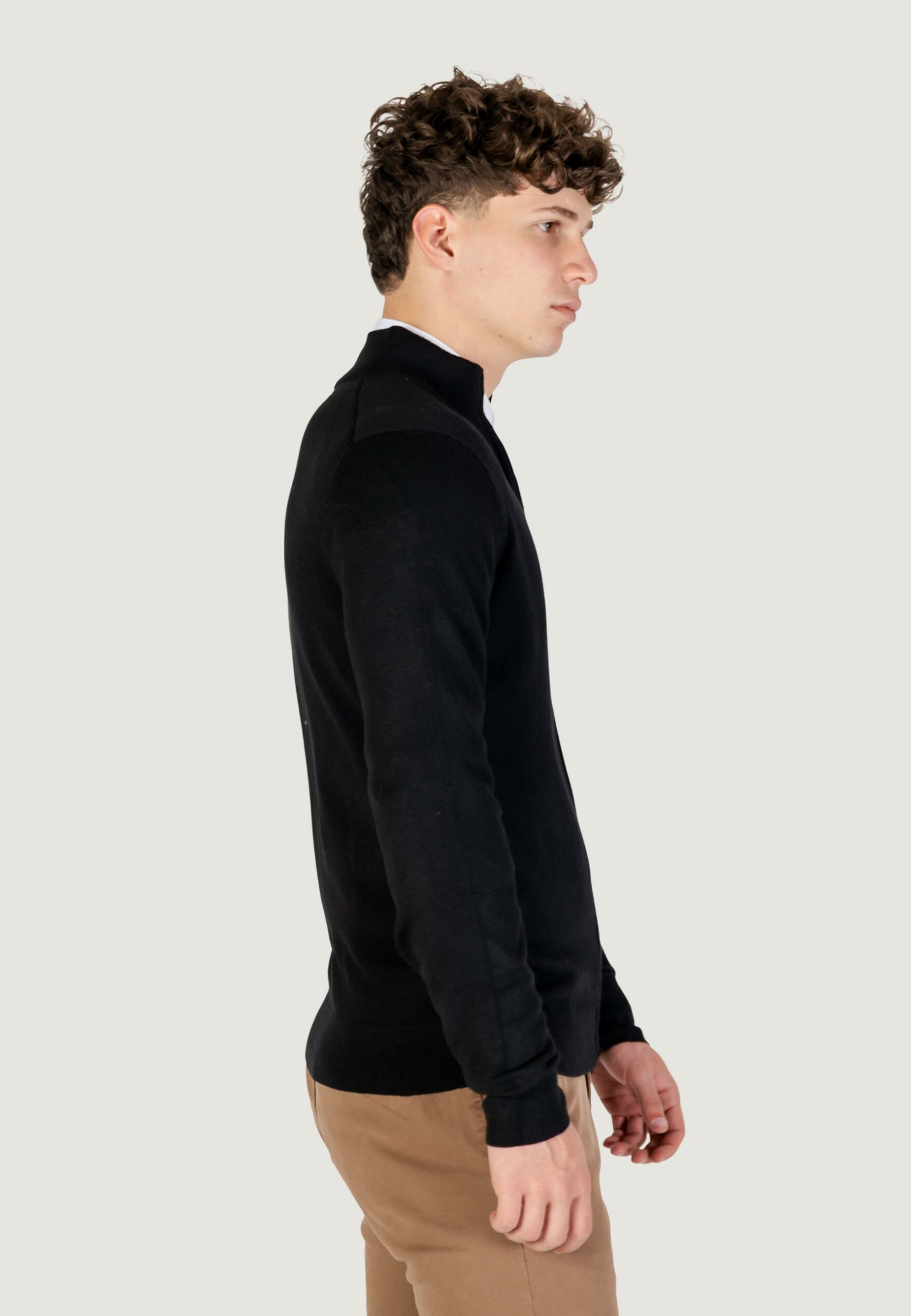 Cardigan YOS pull. full zip Nero - Foto 4