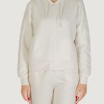 Felpa con cappuccio Guess Active maryella full zip sweatshirt Panna - Foto 1