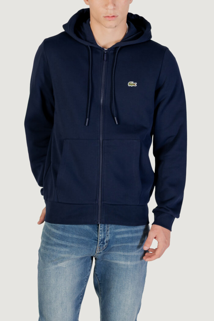 Felpa con cappuccio LACOSTE sweatshirt Blu