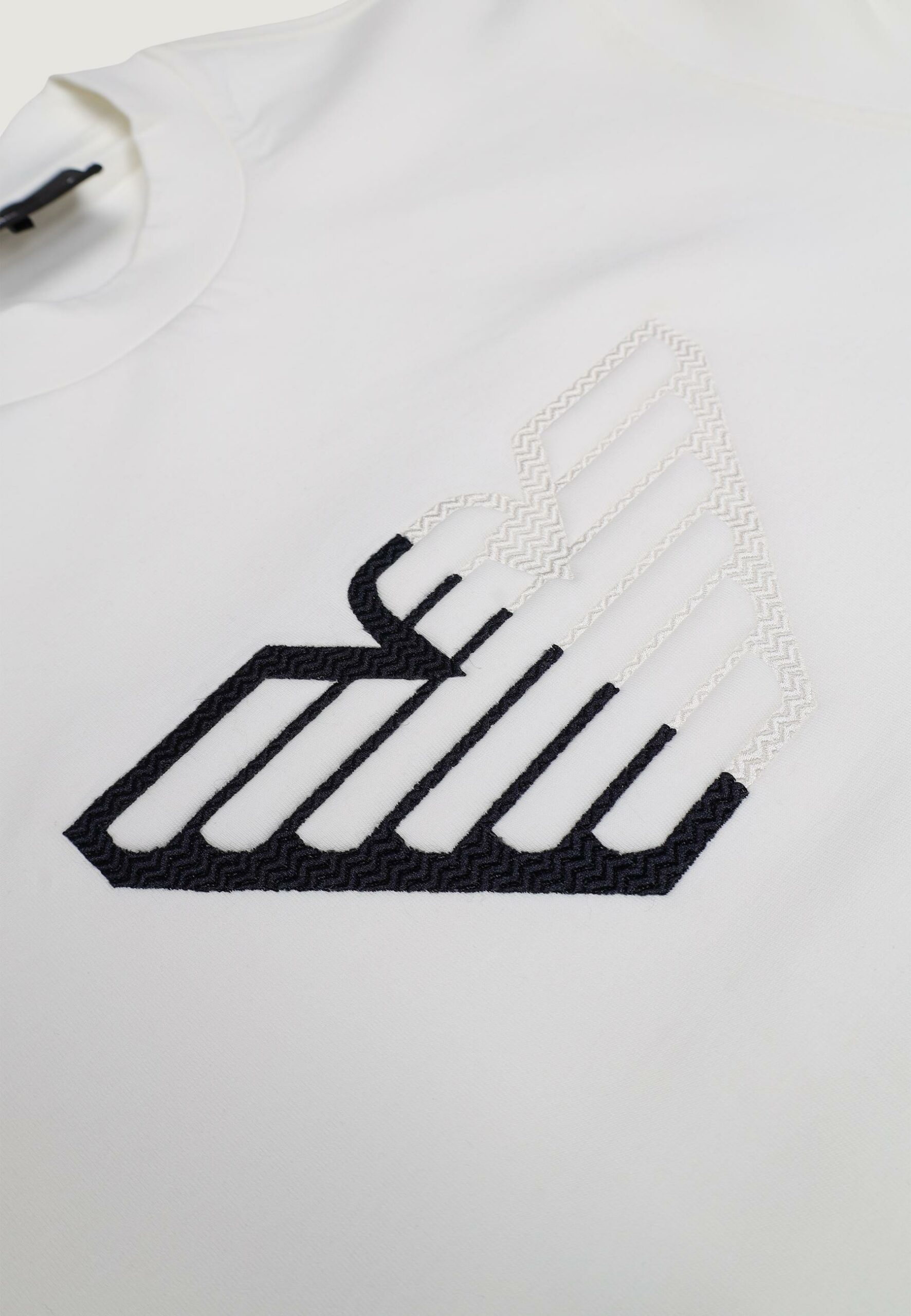 Felpa senza cappuccio Emporio Armani Bianco - Foto 3