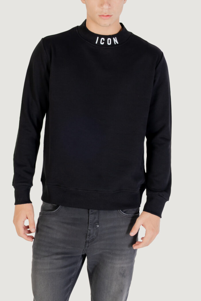 Felpa senza cappuccio Icon Black-White